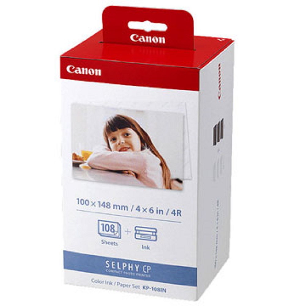 Canon 4x6相片紙含色帶*108張(KP-108IN)