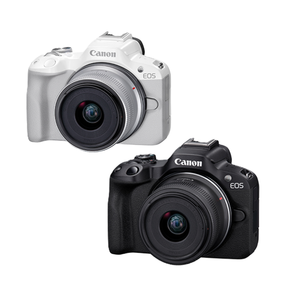 Canon EOS R50 + RF-S 18-45mmf/4.5-6.3 IS STM 黑 白 單鏡組 公司貨 R50 18-45