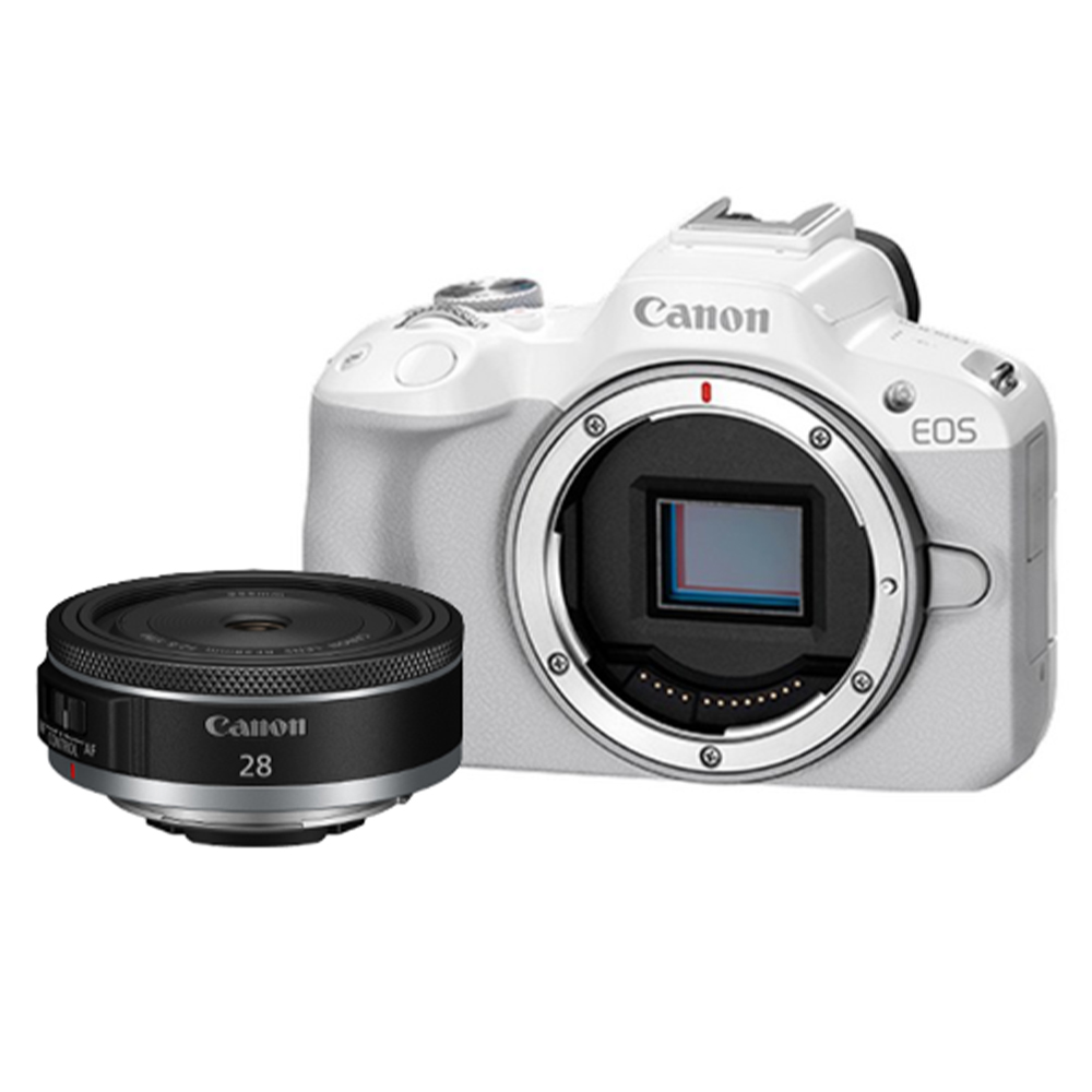 Canon EOS R50 BODY 單機身 白色 搭 RF 28mm F2.8 STM 公司貨 無反光鏡相機