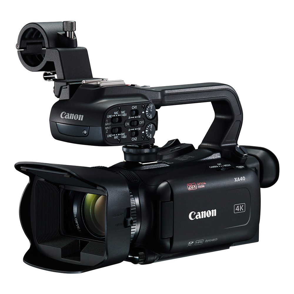 Canon XA40 輕巧型專業級4K錄影機 攝錄機 錄影機 20倍光學變焦 4K 可拆手把 (公司貨)