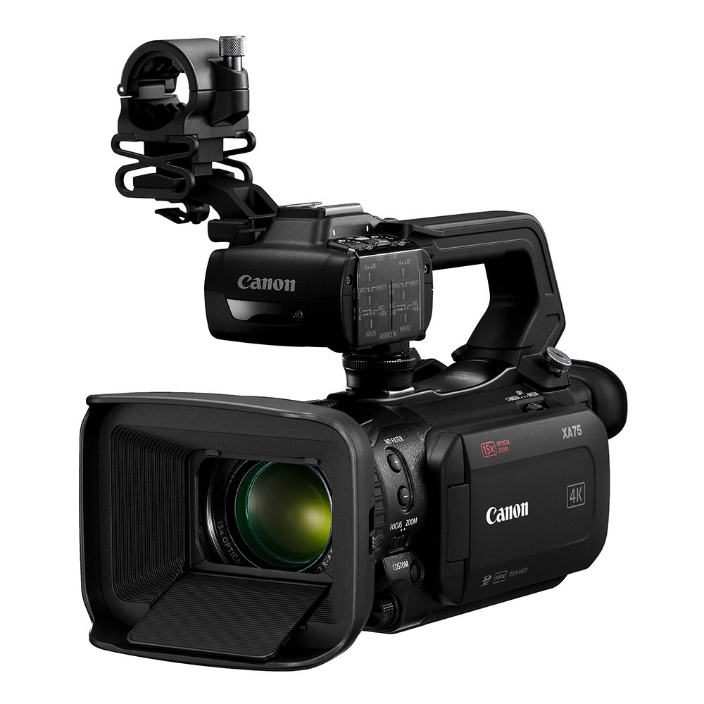 Canon XA75 4K廣播級數位攝影機 1吋 4K30P 15x 五軸防手震 HDMI (公司貨)