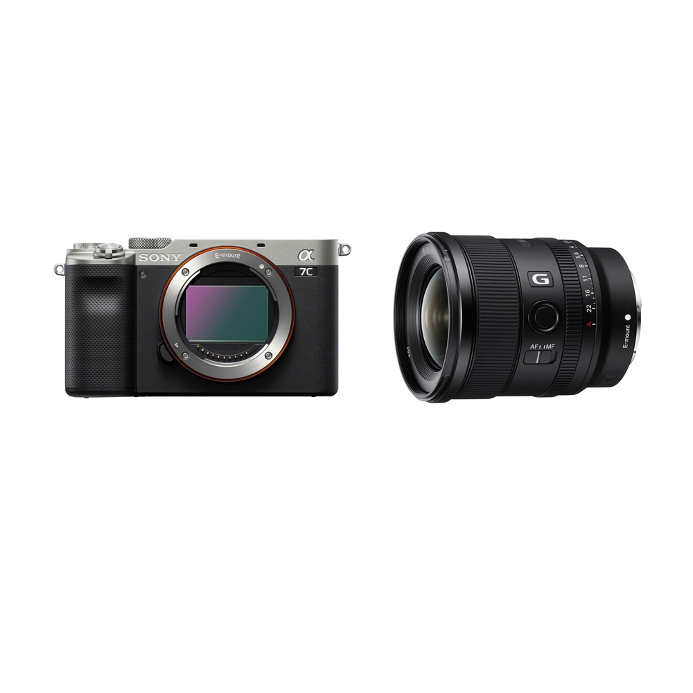 SONY A7C + 20mm F1.8G 廣角風景組合 相機 公司貨 (銀色)