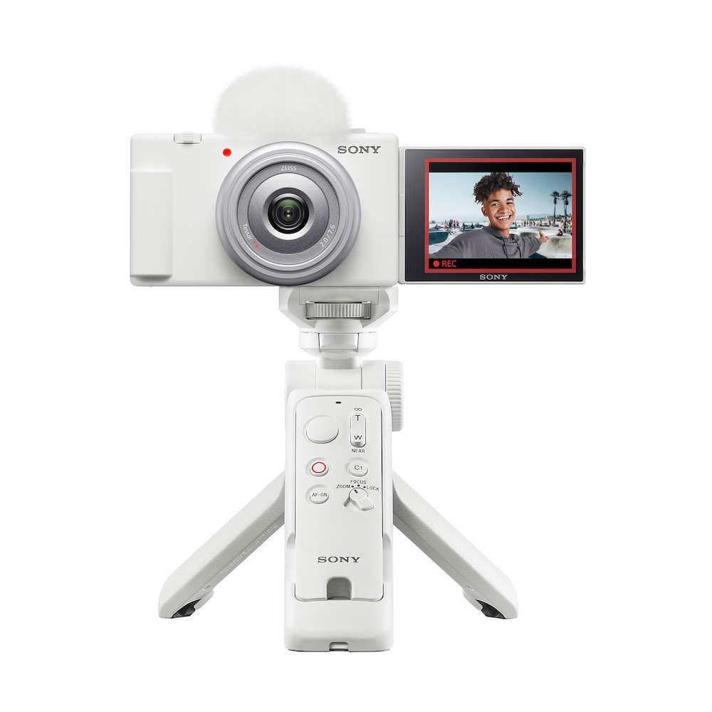SONY 索尼 Digital Camera ZV-1F 手持握把組合 白色 公司貨