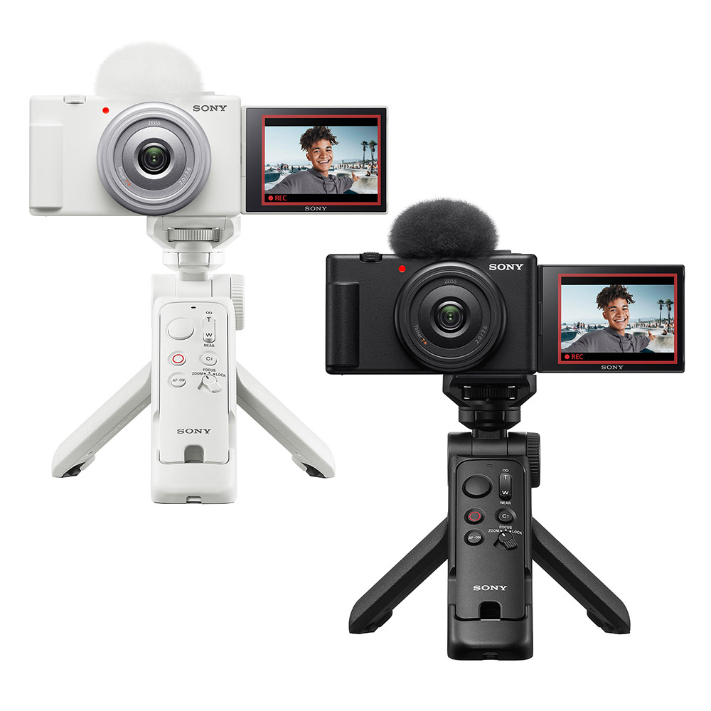SONY 索尼 ZV-1F Vlog 數位相機 GP-VPT3手持握把組(公司貨 保固18+6個月)