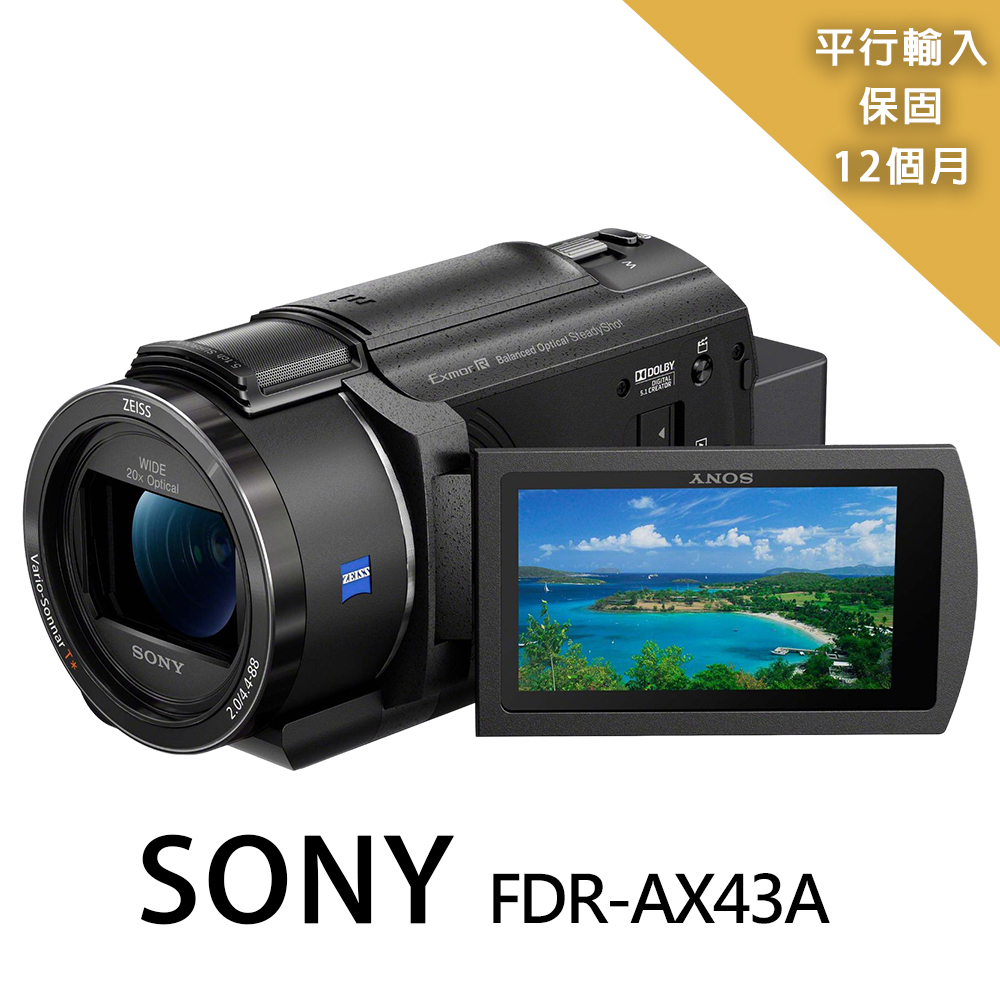 【SONY 索尼】FDR-AX43A 數位攝影機*(平行輸入)