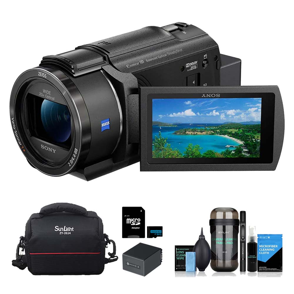 SONY 索尼 FDR-AX43A 數位攝影機+256G記憶卡+副廠電池+膠囊清潔組+專業相機包 (公司貨)