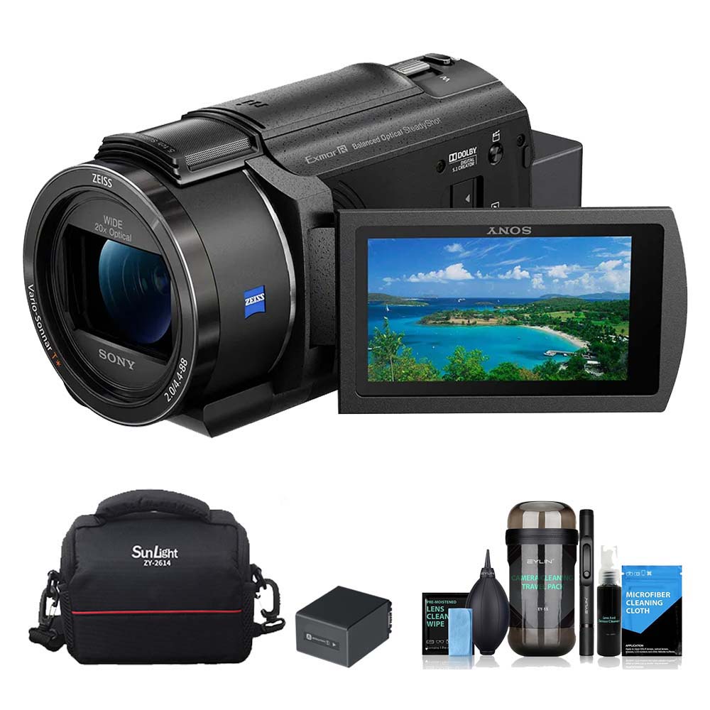 SONY 索尼 FDR-AX43A 數位攝影機+256G記憶卡+副廠電池+膠囊清潔組+專業相機包 (公司貨)