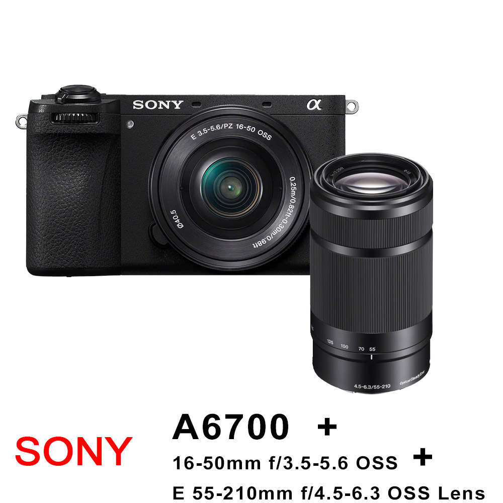 SONY 索尼 ILCE-6700 A6700+16-50mm+55-210mm F4.5-6.3 OSS (平行輸入)