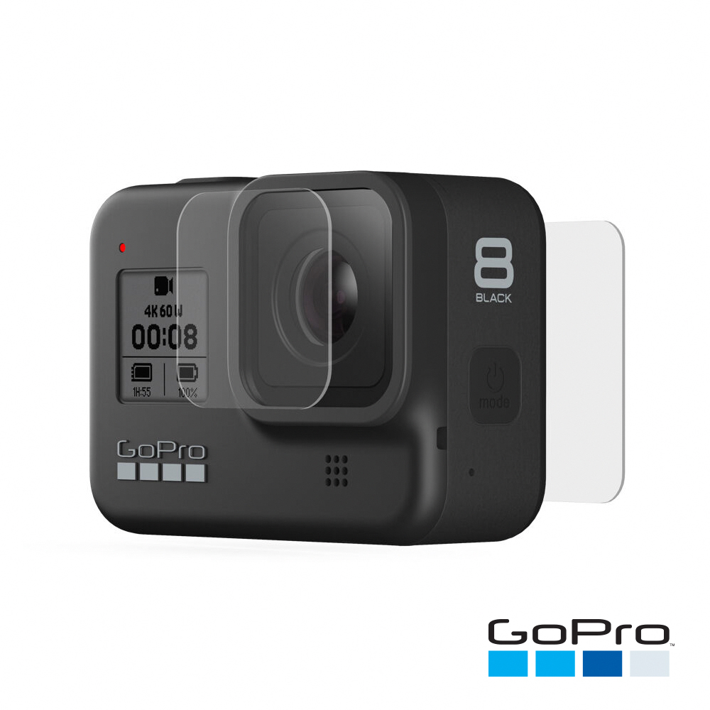 【福利品】GoPro HERO8 Black專用強化玻璃鏡頭+螢幕保護貼AJPTC-001(公司貨)