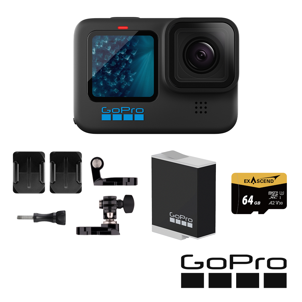 GoPro HERO11 Black 機車族原電套組 公司貨
