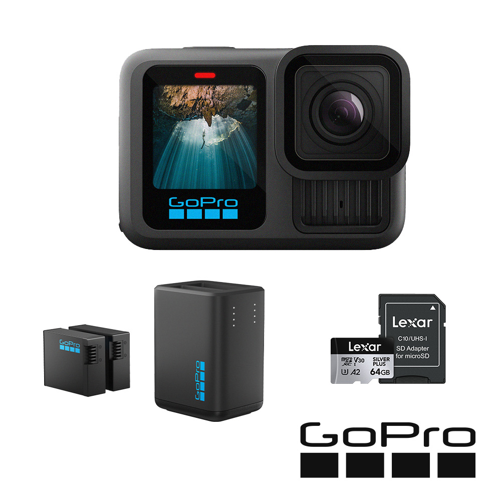 GoPro HERO13 雙充電量加倍套組 公司貨