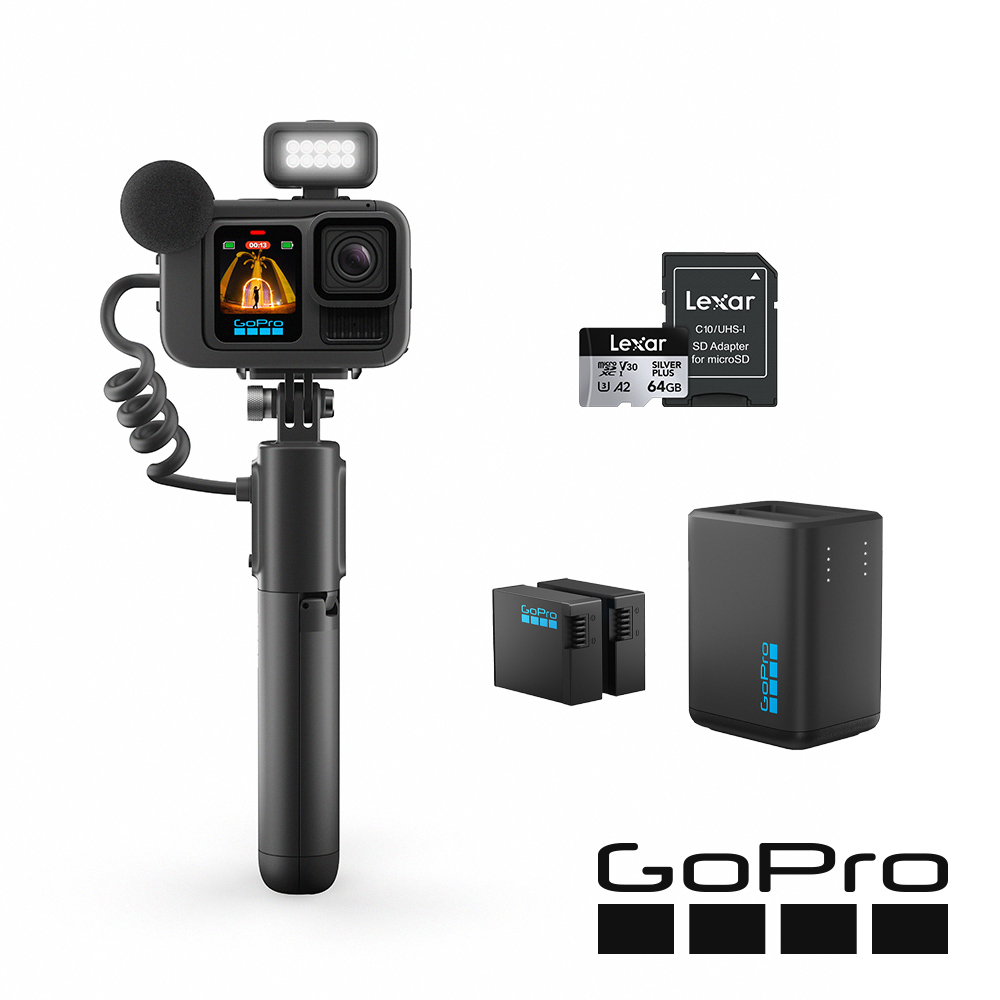GoPro HERO13 CE創作者雙充電量加倍套組 公司貨