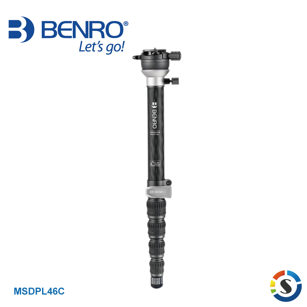 BENRO MSDPL46C 防水碳纖單腳架套組