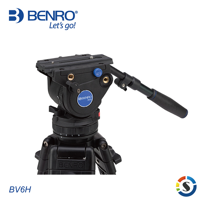 BENRO百諾 BV6H 專業攝影油壓雲台(75mm球碗)(勝興公司貨)