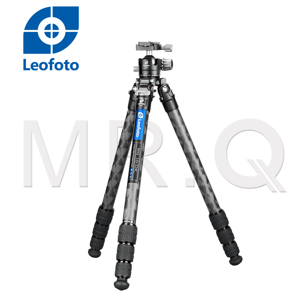 Leofoto徠圖 LQ324+LH40雪山紋多功能碳纖維三腳架