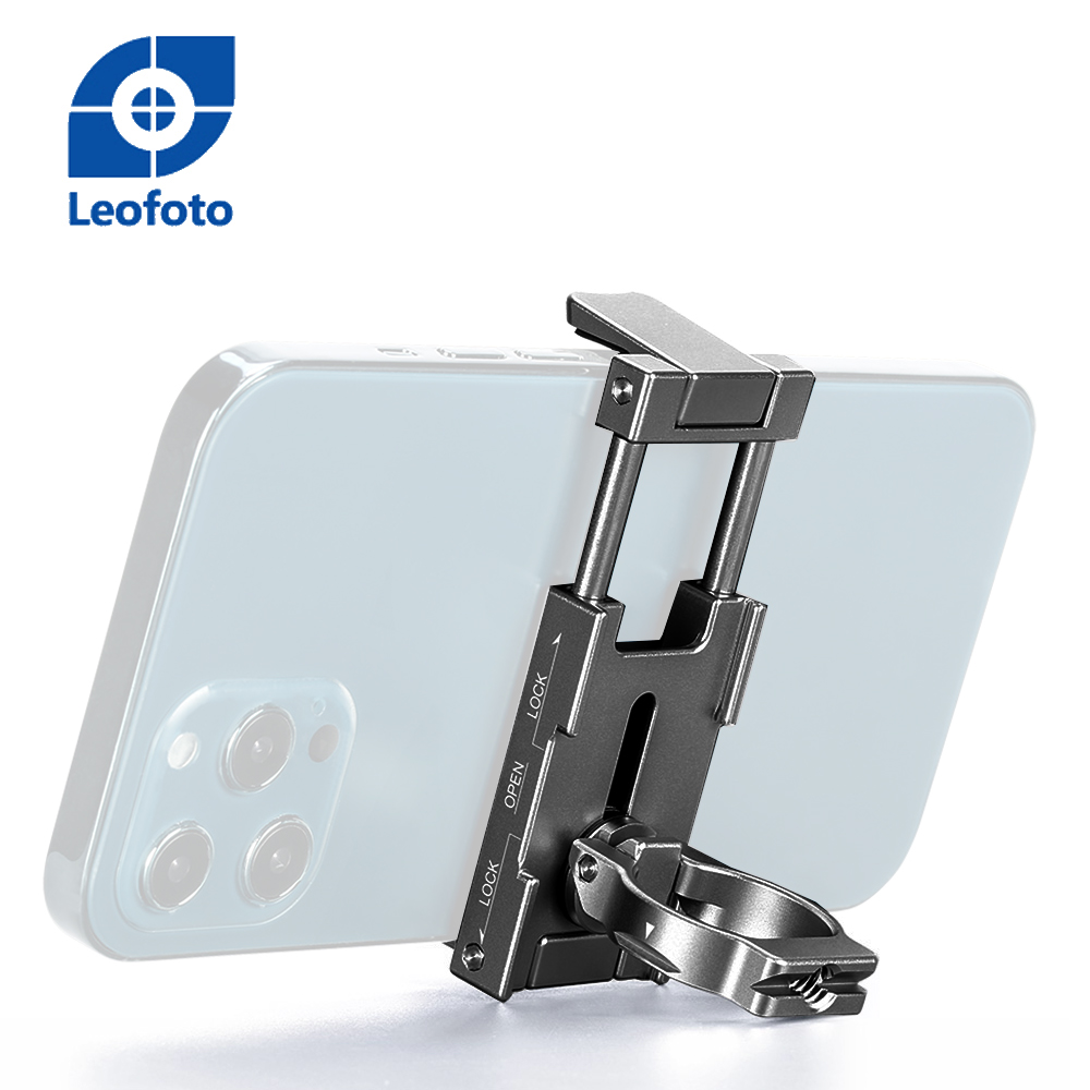 Leofoto 徠圖 PC-60多功能指環式手機夾[黑色