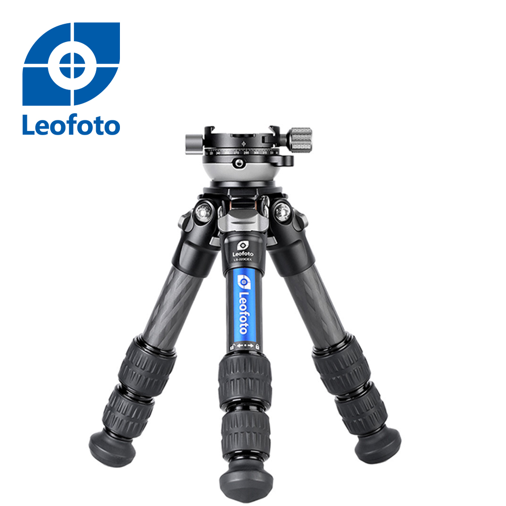 Leofoto徠圖 LS-223CEX快速水平半球碳纖維三腳架(含RH-0全景夾座)