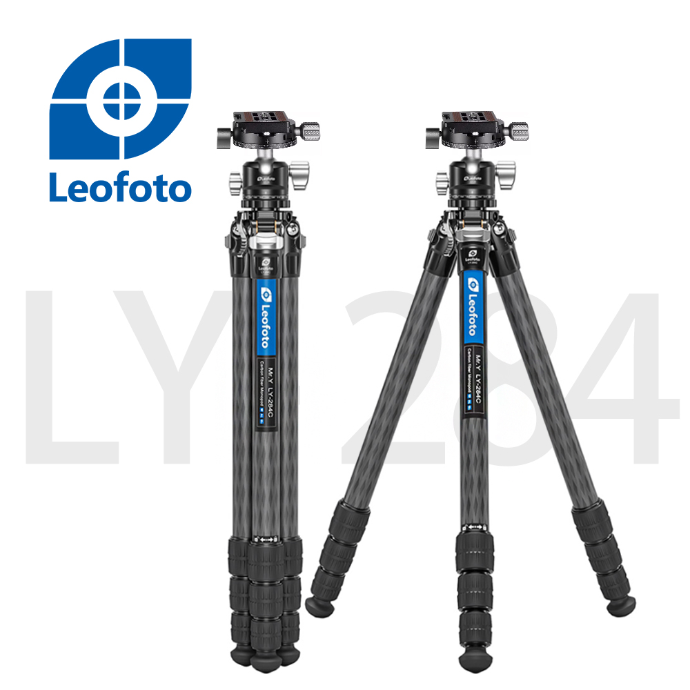 Leofoto 徠圖 LY284C+LH30R氫氣系列4節碳纖維三腳架