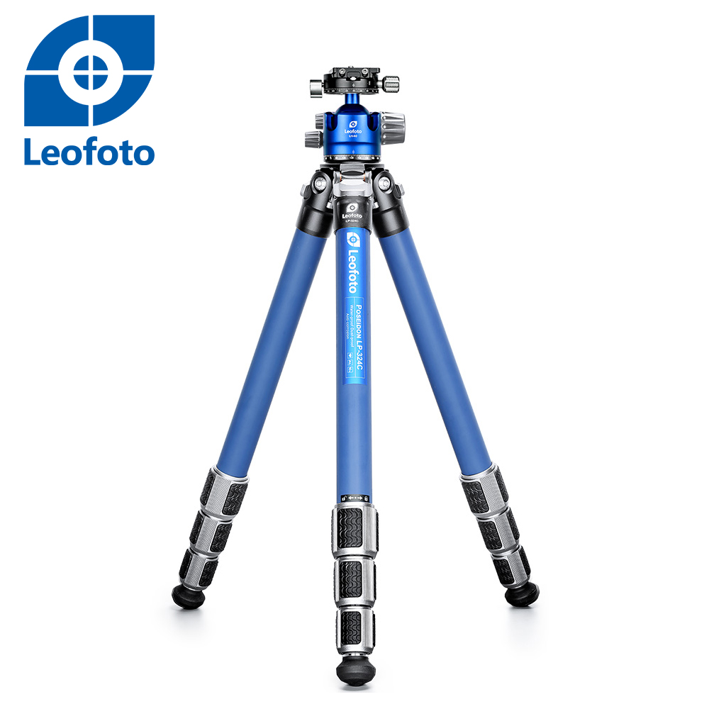 Leofoto 徠圖 LP324C+LH40R碳纖維三腳架含雲台-經典藍