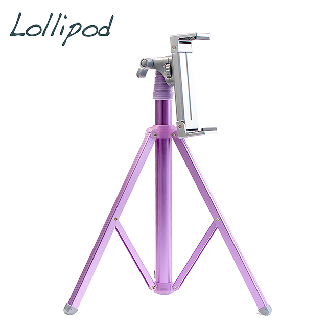 Lollipod自拍樂三腳架附平板夾具-晶石紫 第三代