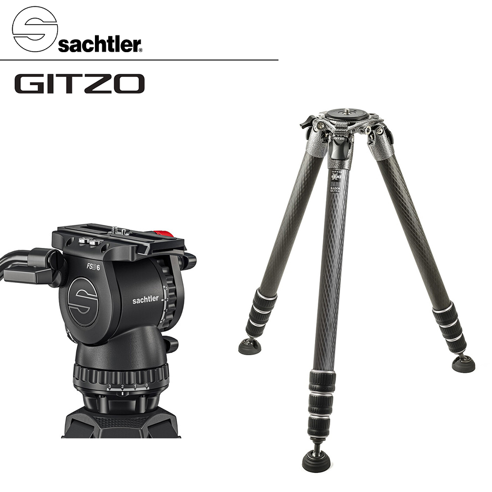 【Sachtler 沙雀】FSB6 markII 攝錄影油壓雲臺 + GITZO GT4543LS 碳纖維4號4節系統三腳架套組