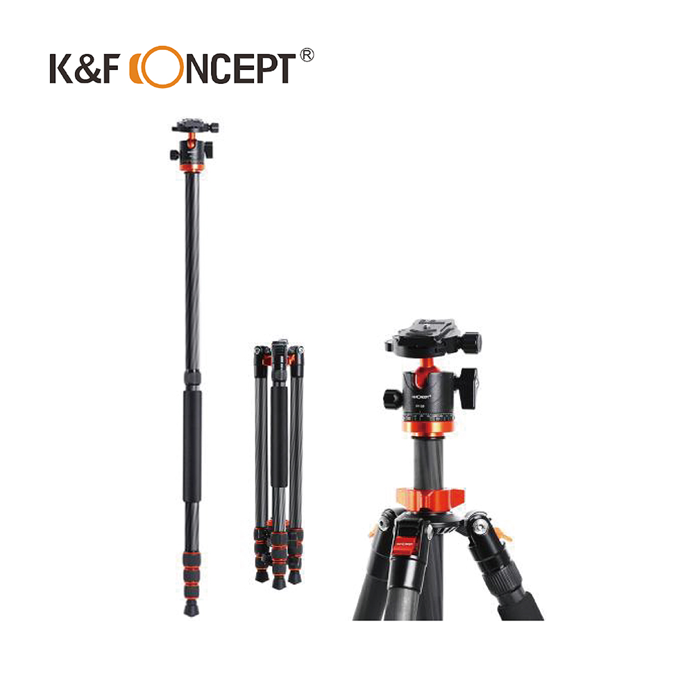 K&F Concept 專注者 碳纖維 4節三腳架 KF09.091