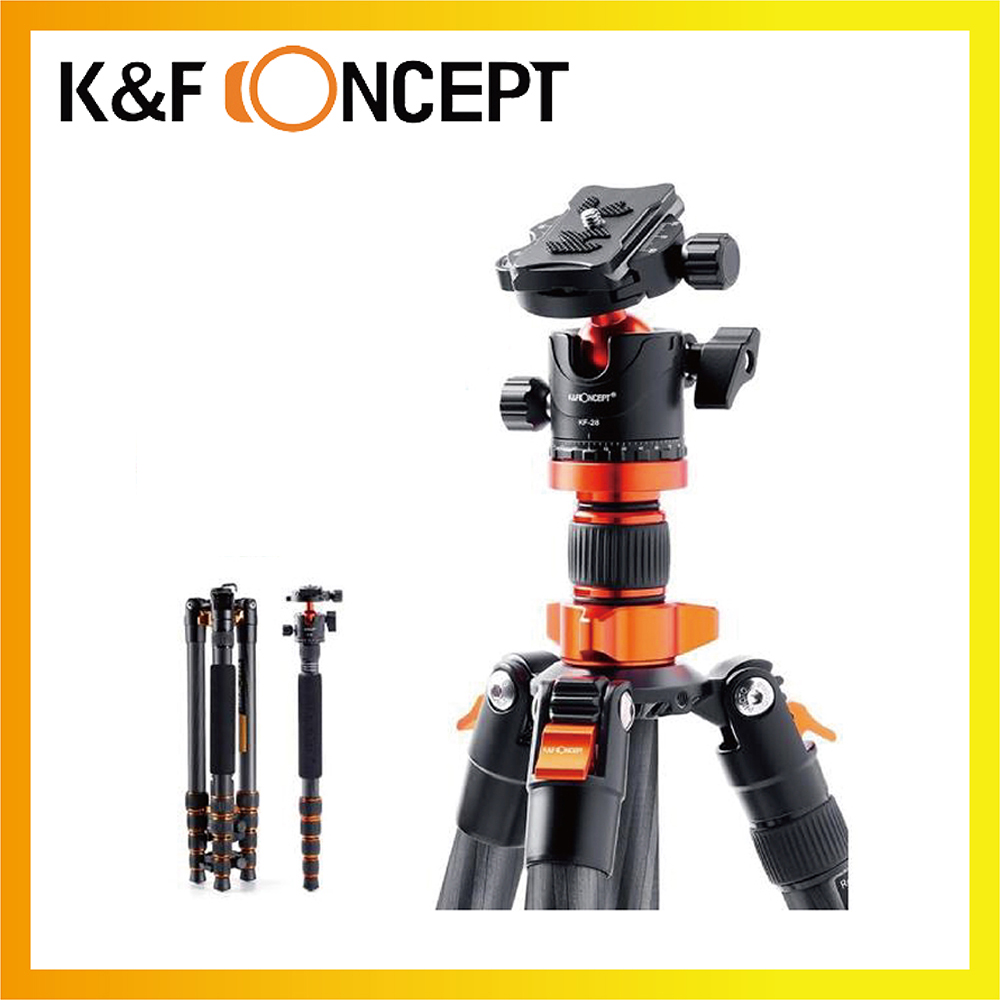K&F Concept 快速者 22mm 5節碳纖維三腳架 KF09.094