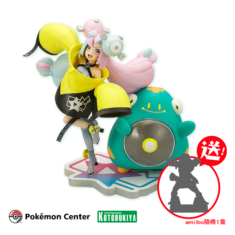寶可夢中心 奇樹＆電肚蛙 角色模型 壽屋 送隨機amiibo x1