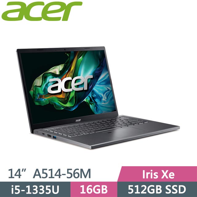 ACER Aspire 5 A514-56M-55H0 灰 (i5-1335U/16G/512GB/Win11/14吋) 效能筆電