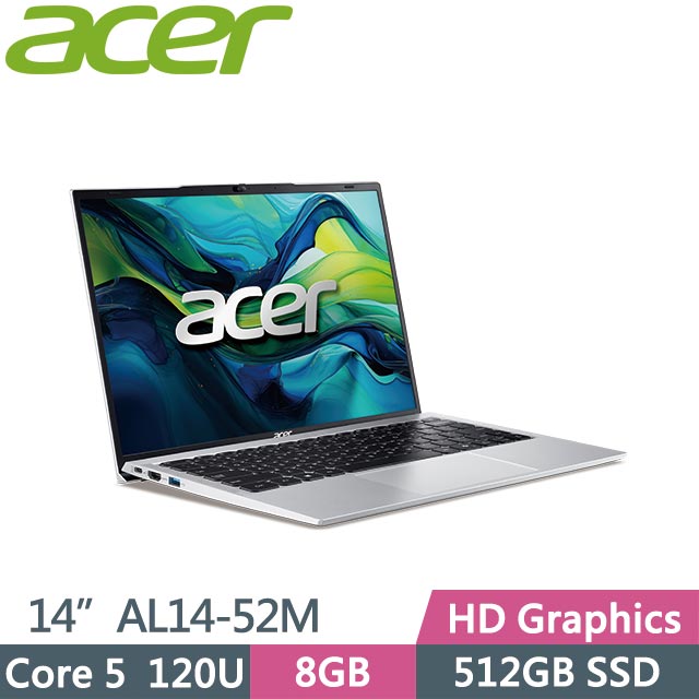ACER 宏碁 Aspire Lite 14 AL14-52M-55K2 (Core 5 120U/8G/512GB/Win11/14吋) 筆電