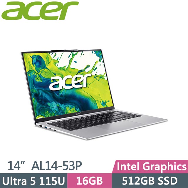 ACER 宏碁 Aspire Lite 14 AL14-53P-52SF (Ultra 5 115U/16GB/512GB/Win11/14吋) 筆電