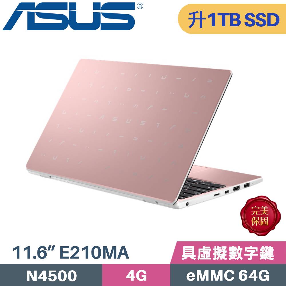 ASUS Vivobook Go 12 E210KA-0121PN4500 (Celeron N4500/4G/1TB SSD/Win11/11.6)特仕