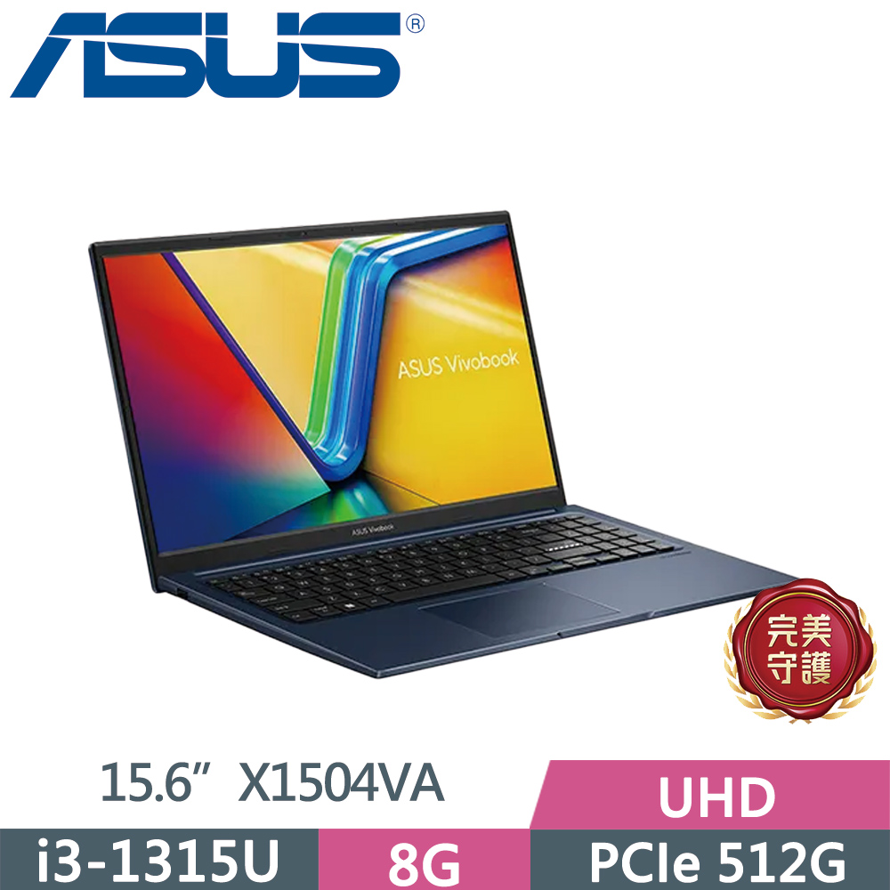 ASUS 華碩 Vivobook 15 X1504VA-0371B1315U 午夜藍(i3-1315U/8G/512G SSD/FHD/15.6/W11)