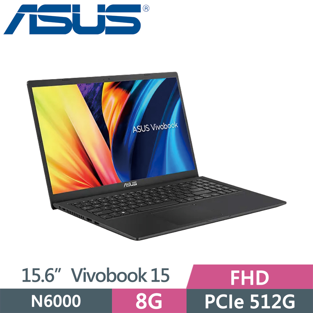 ASUS 華碩 Vivobook 15 X1500KA-0441KN6000 黑 (N6000/8G/512G SSD/W11/FHD/15.6)