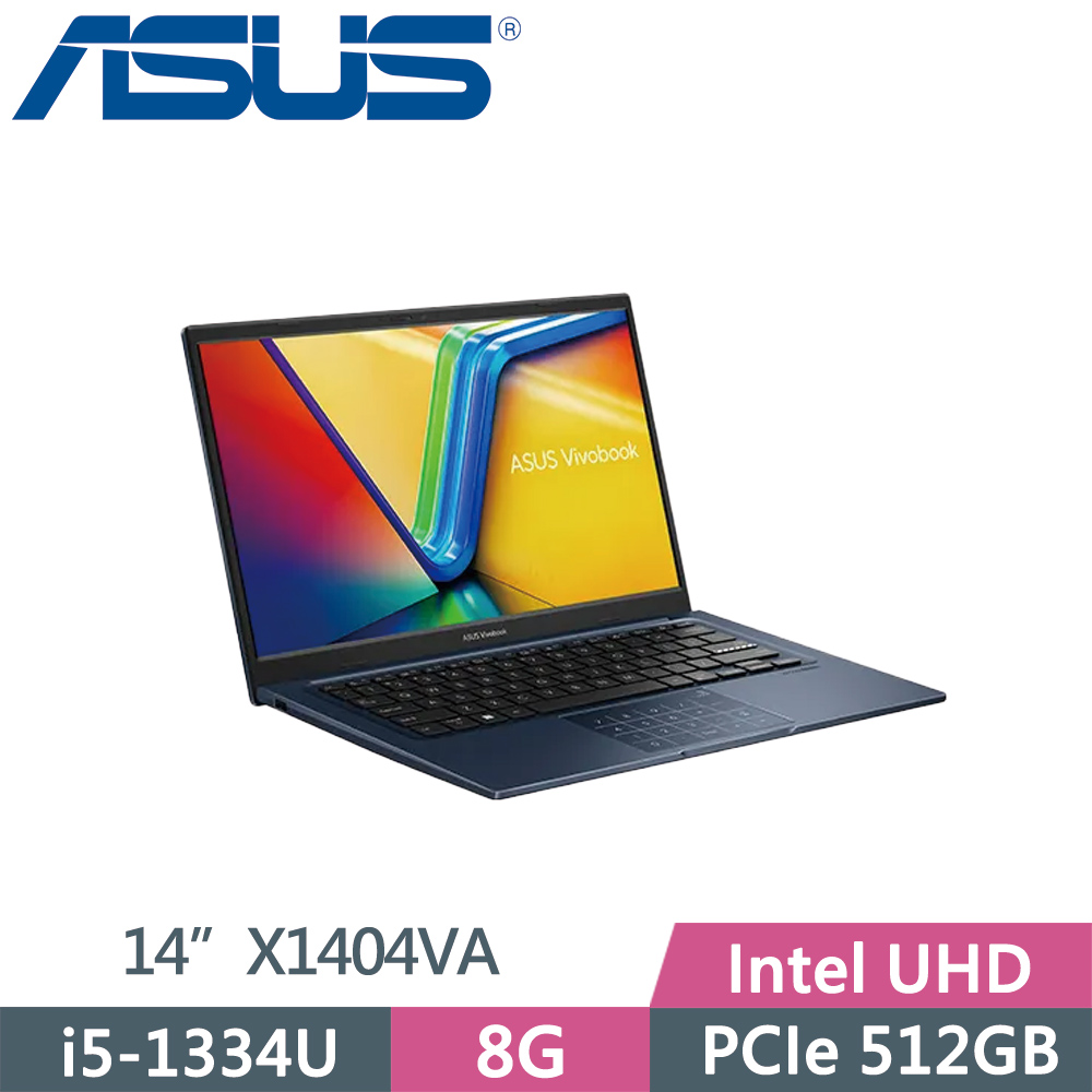 ASUS VivoBook X1404VA-0251B1334U 藍 (i5-1334U/8G/512G SSD/W11/FHD/14)