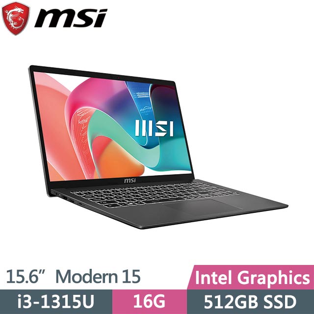 MSI 微星 Modern 15 F13MXG-1025TW (i3-1315U/16G/512GB/Win11/15.6吋)