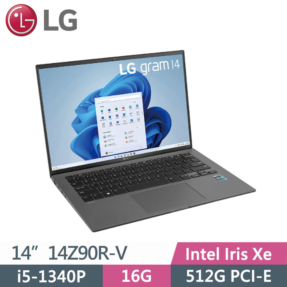 LG gram 14Z90R-V.AP56C2 灰(i5-1340P/16G/512G SSD/W11P/WUXGA/999g)