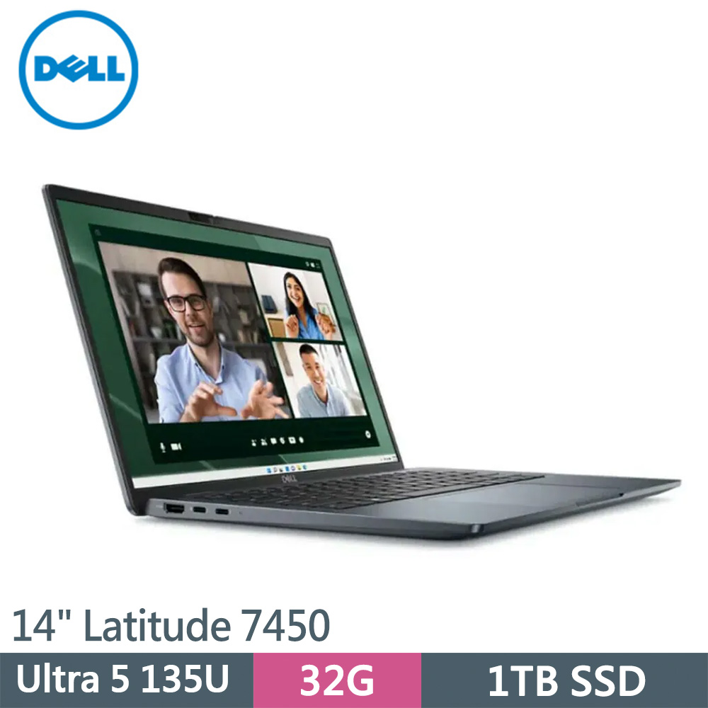 DELL Latitude 7450-U532G1TB 黑(Ultra 5 135U/32G/1TB SSD/W11P/14)筆電