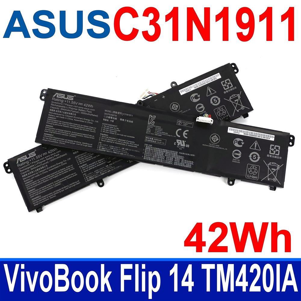 ASUS C31N1911 華碩電池 B31N1911 VivoBook 14 F413 F413FF X413 X413FF K413 X421 X421DA