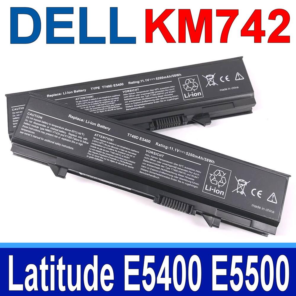 DELL 電池 KM742 6CELL 適用 E5400 E5410 E5500 E5510 WU841 WU843 WU852