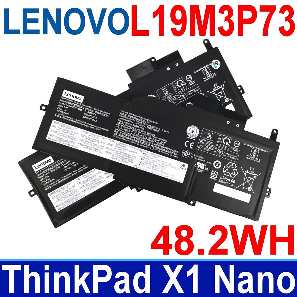 聯想 LENOVO L19M3P73 3芯 電池 L19M3P72 SB10T83205 SB10T83206 ThinkPad X1 Nano