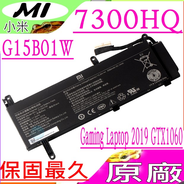 小米 電池-MI G15B01W Gaming Laptop 7300HQ 1060 , 2019 GTX1060