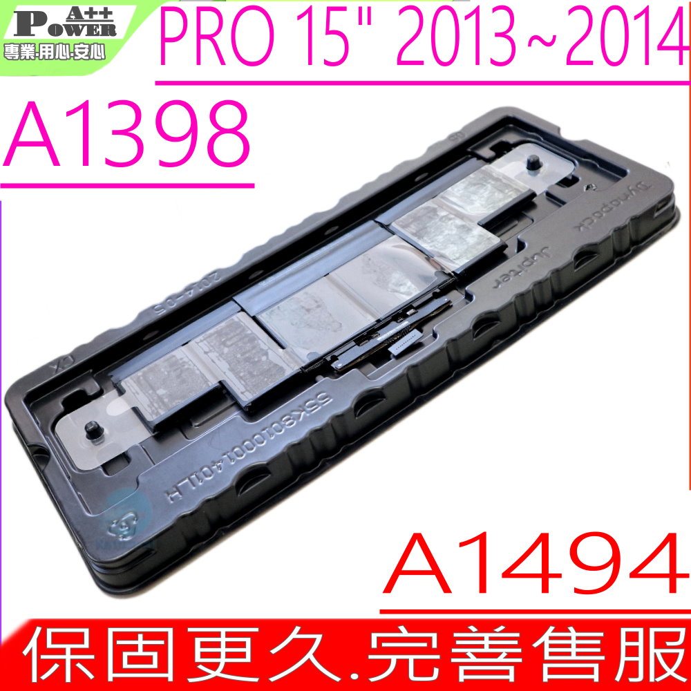 APPLE 電池-A1494 A1398,ME293LL/A,ME294LL/A MGXA2xx/A,MGXC2xx/A