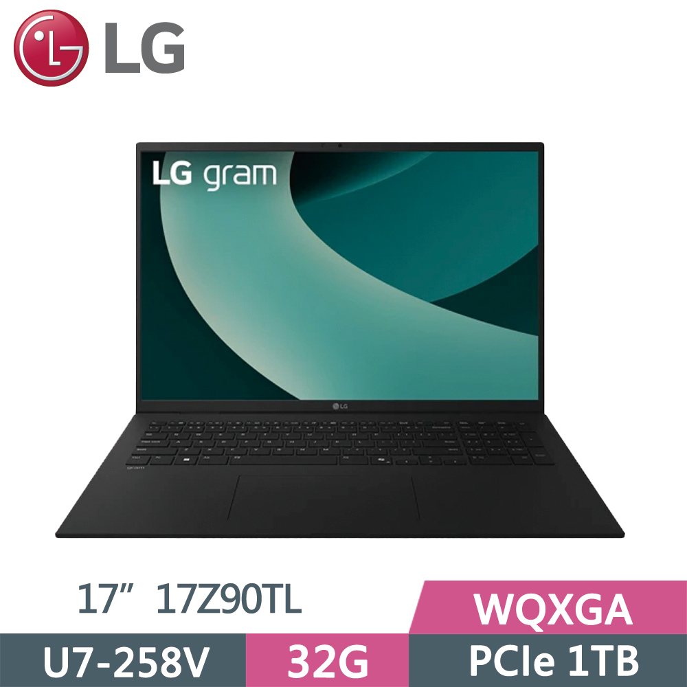LG gram Pro 17Z90TL-G.AU88C2 黑(Ultra 7-258V/32G/1TB SSD/WQXGA/17/W11)