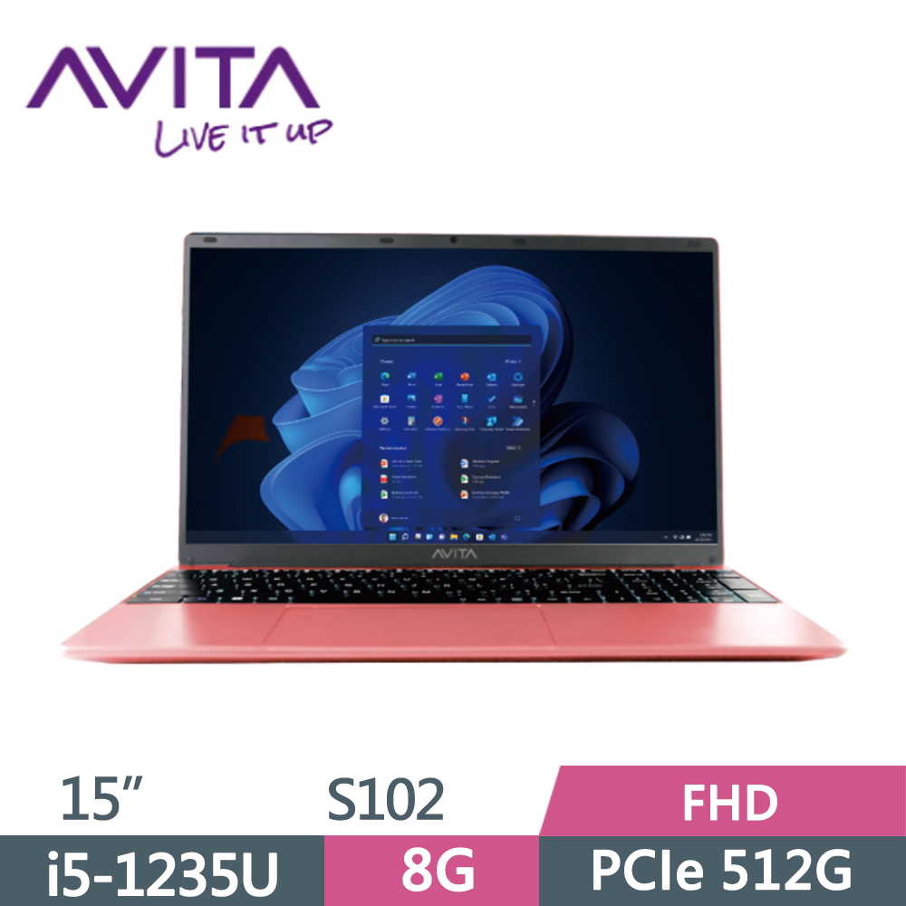 AVITA SATUS S102 NE15A1TWF56F-PKP 粉(i5-1235U/8G/512G SSD/W11/FHD/15)