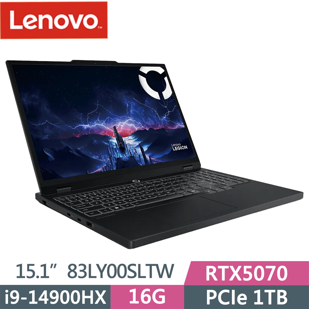 LENOVO 聯想 Legion 5i 15IRX10 83LY00SLTW(i9-14900HX/16G/1TB SSD/RTX5070/15.6/W11)