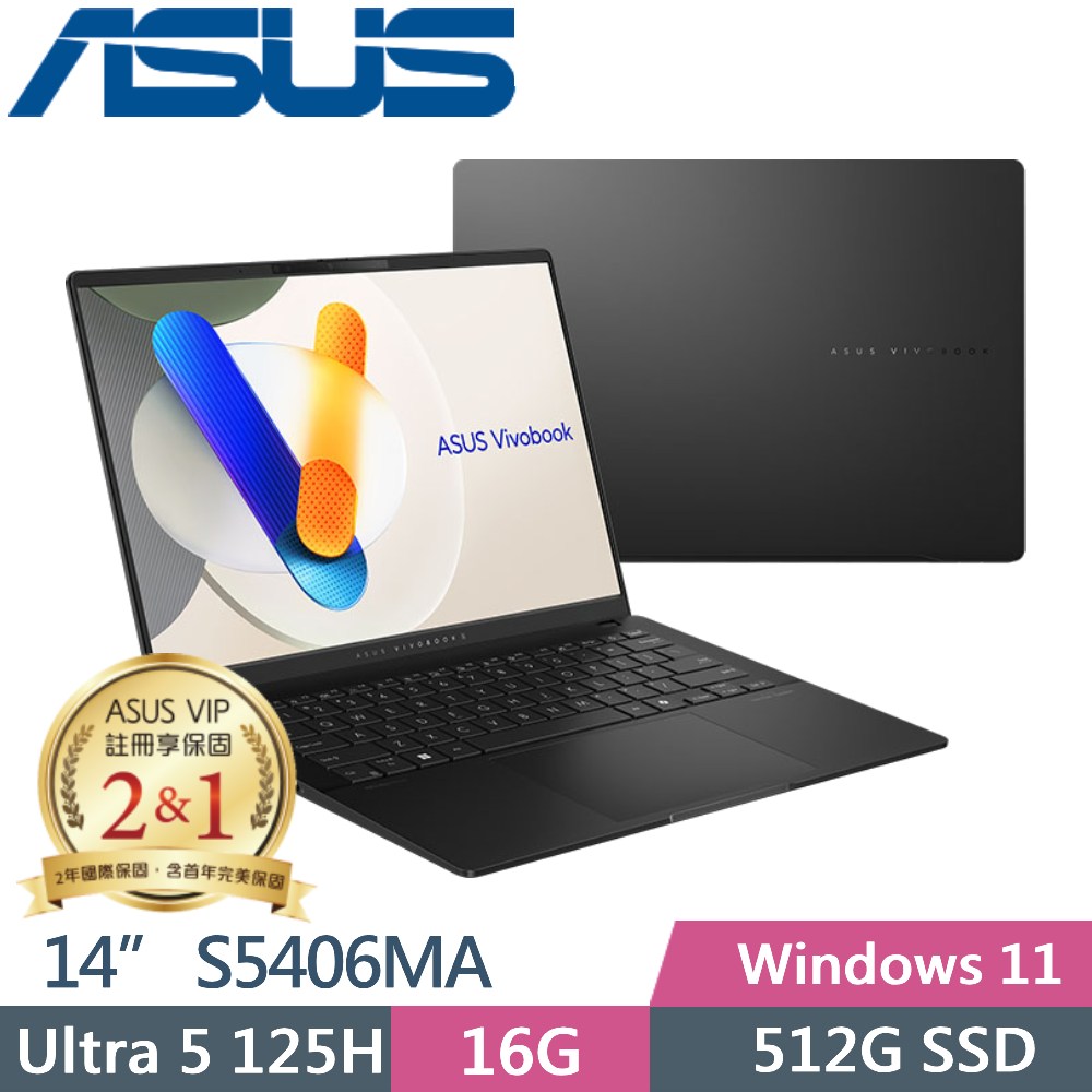 ASUS Vivobook S14 S5406MA-0028K125H (Intel Core Ultra 5 125H/16G/512G SSD/14 OLED/W11)