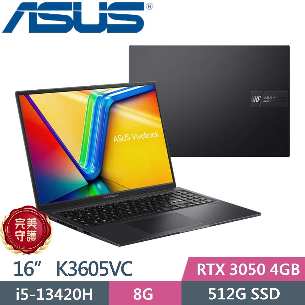 ASUS Vivobook 16X K3605VC-0172K13420H (i5-13420H/8G/512G/RTX 3050/16 WUXGA/W11)