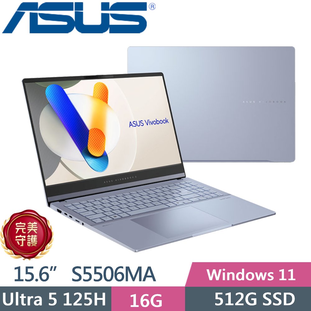 ASUS華碩 S5506MA 輕薄筆記型電腦 Intel Core i5 NVIDIA GeForce 獨立顯示卡 高解析度螢幕 高容量電池 Wi-Fi 6 與藍芽 5.0 支援