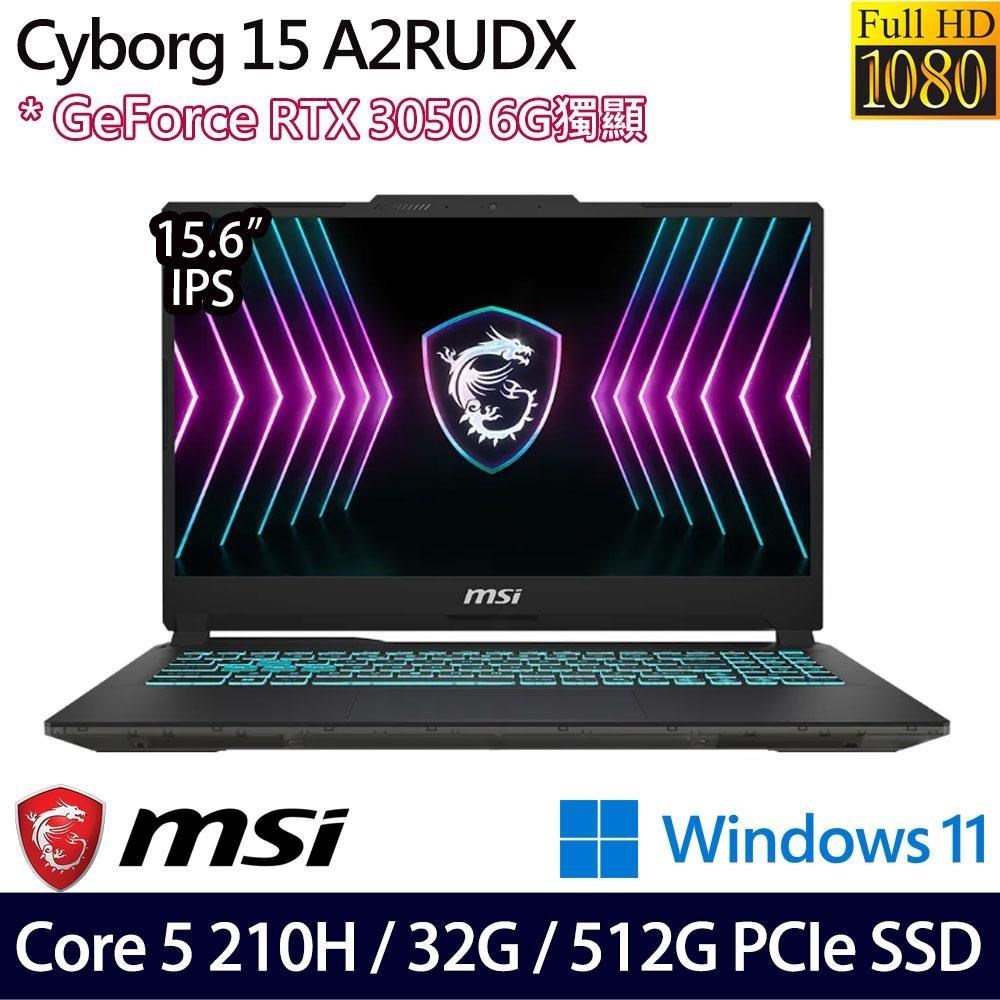 MSI 微星 Cyborg 15 A2RUDX-2288TW(C5-210H/16G+16G/512G/RTX3050)特仕